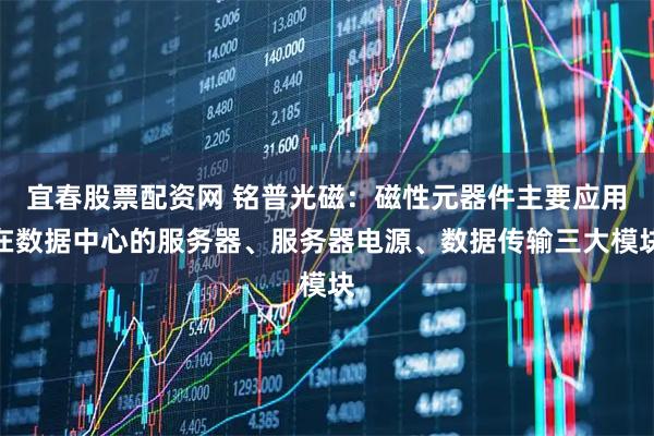 宜春股票配资网 铭普光磁：磁性元器件主要应用在数据中心的服务器、服务器电源、数据传输三大模块